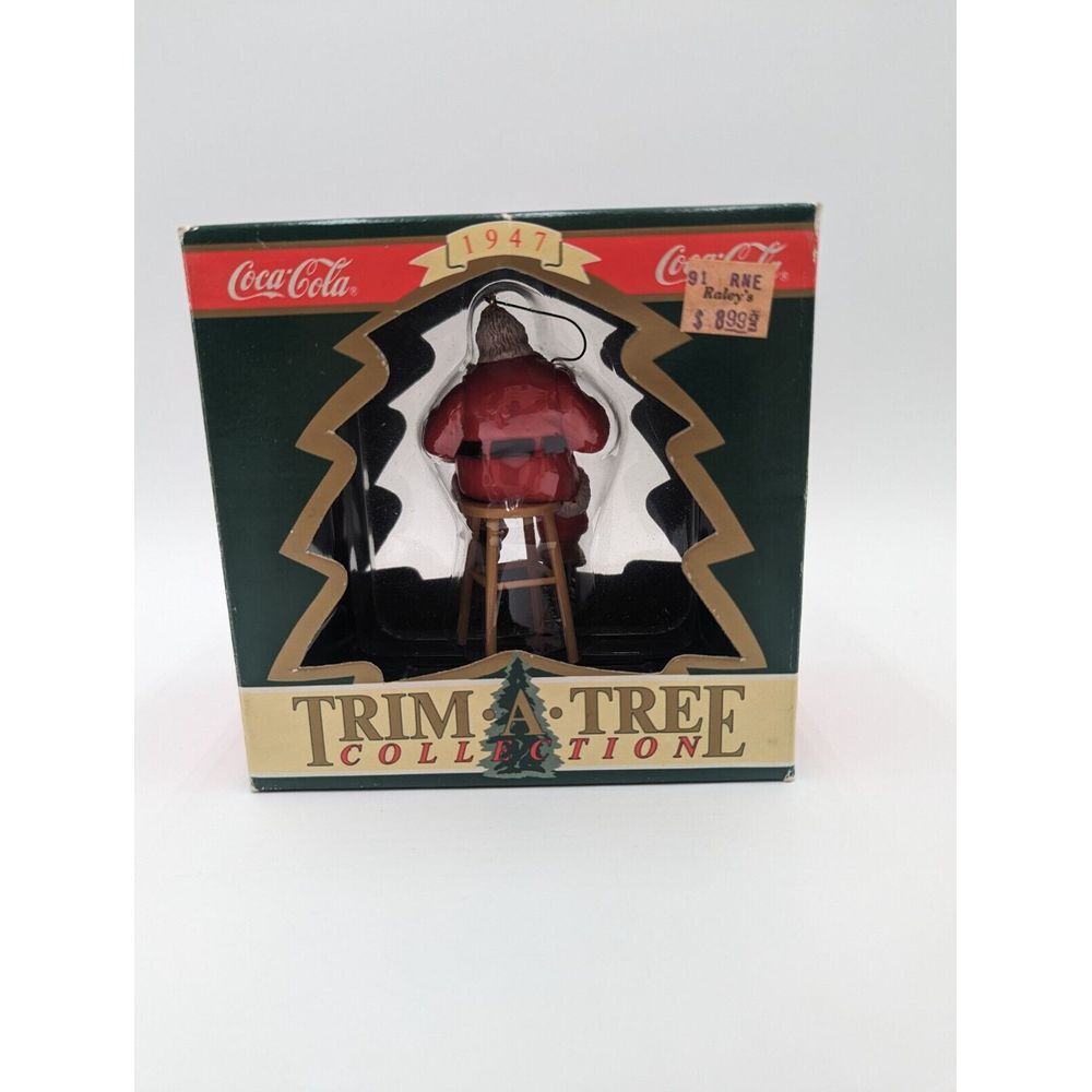 2 Coca Cola Ornament Santa Claus‎  1990 - Picture 12 of 16